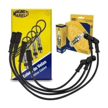 Imagem de Kit Cabo E Vela Magneti Marelli Fiat Fire 8V Flex/Gas - Novo