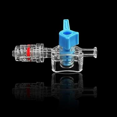 Imagem de 50 peças de torneiras de 3 vias para trava Luer ou conexão de cateter, válvula em T de três vias Luer, para uso médico e laboratorial, estéril descartável. (EMRN 1 (resistente à pressão))