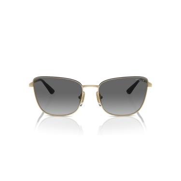 Imagem de Óculos de Sol Vogue Eyewear 0VO4308S 848/11 Tam 56 / Ouro/Preto - Lentes Cinza Gradiente