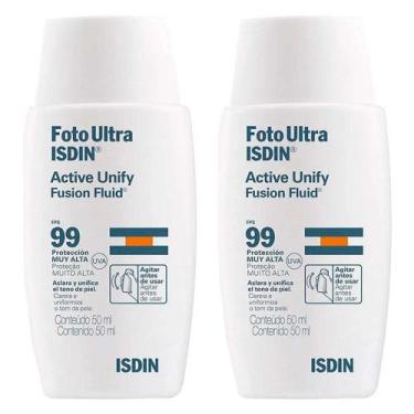 Imagem de Isdin - FotoUltra Active Fluid FPS99 Kit Com 2 Clareadores Faciais Sem