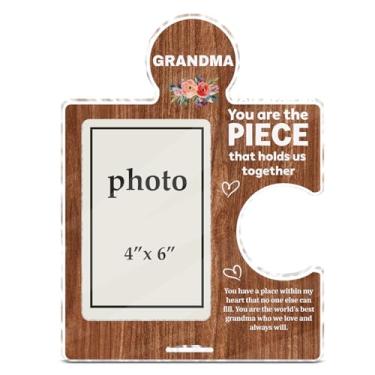 Imagem de Presentes para avó de netos, netos, netos, Dia das Mães, Dia de Ação de Graças, Natal, aniversário para melhor avó, porta-retrato de acrílico, 10 x 15 cm