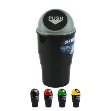 Imagem de LIXEIRA AUTOMOTIVA PORTATIL MULTIUSO PORTA TRECO ORGANIZADOR CARRO CAMPING ESCRITORIO CASA ENCAIXE PORTA COPOS LIMPEZA ELEGANTE VEICULO SISTEMA ABRE E FECHA