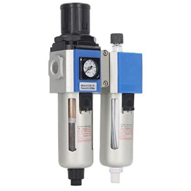 Imagem de Filtro de Ar Industrial do Compressor, Regulador do Filtro do Compressor Regulador de Pressão água do óleo G3/8in Conector de Bronze 1.0mpa