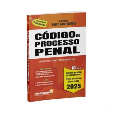 Imagem de CÓDIGO DE PROCESSO PENAL 2025 - 10ª EDIÇÃO ATUALIZADA - CONTEÚDO PERMI