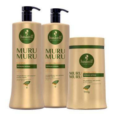 Imagem de Kit Haskell Murumurú Shampoo+ Condicionador 1L Máscara 900g