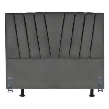 Imagem de Cabeceira Cama Box Queen 160 cm Safira em Linho Com Frame - Online Con