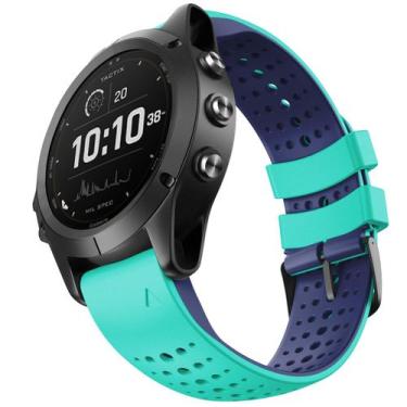 Imagem de Pulseira de relógio NotoCity Fenix 6 Pro 22 mm em silicone respirável