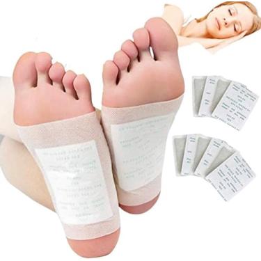 Imagem de Kit 20 Unds Adesivos Detox Eliminador de Toxinas Natural Para Saude Pes Kinoki Patch Desintixicante Almofadas Alivio Dor