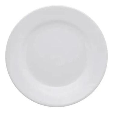 Imagem de Prato Sobremesa Cerâmica Gourmet Plus Branco 19cm 1 unid - Biona