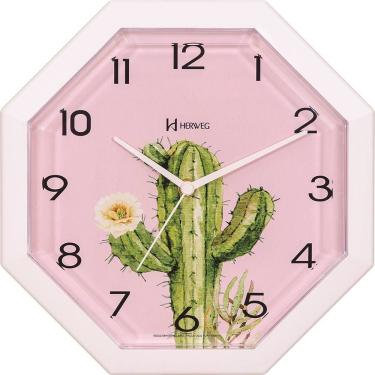 Imagem de Relógio De Parede Herweg Ref: 660089-036 Branco Cacto