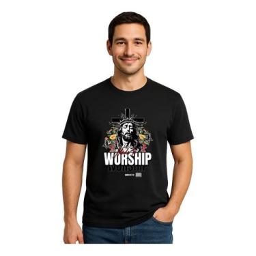 Imagem de Camiseta Masculina Algodão Cristã Fé Religião Gospel Jesus - Evangélic