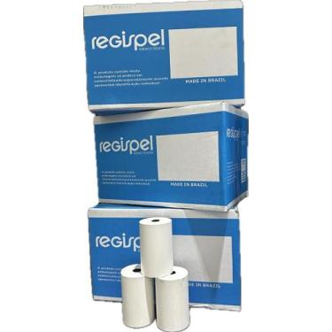 Imagem de 3 cx bobina termica 80x40 cupom fiscal branca pdv c/ 30 un - E A COSTA