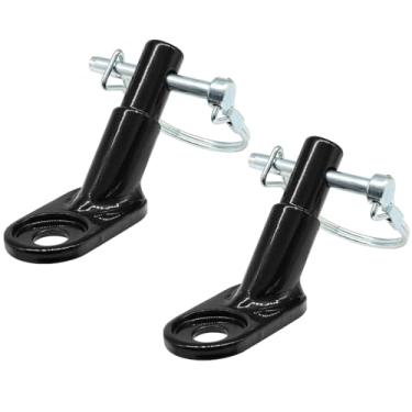 Imagem de Litoexpe Pacote com 2 acopladores de reboque de bicicleta, conector universal de engate de reboque de bicicleta para crianças e reboques de carga, compatível com Schwinn e peito do pé