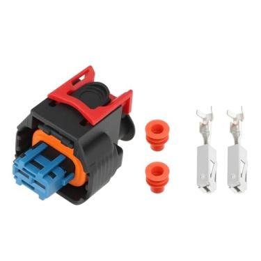 Imagem de OTOTEC 1 conector elétrico automotivo de 2 pinos 1928A00517 1928405521 com vedações de terminais para injetores de combustível