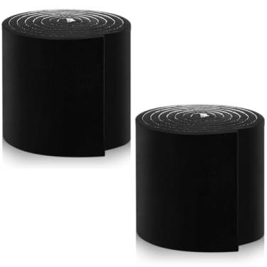 Imagem de Maasechs 2 peças de tiras de fechamento de cume ventiladas universais para telhado de metal 26,7 cm L x 10' C (20'l total), fecho de painel de telhado, fita de feltro autoadesiva, vedação à prova de