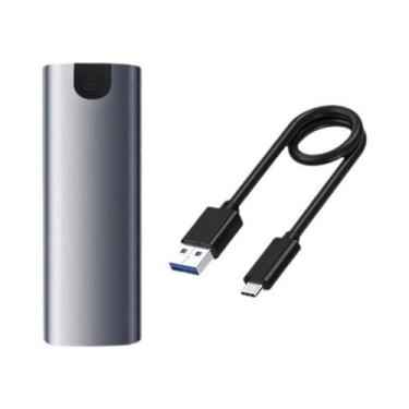 Imagem de Caixa Para Disco Rígido M.6 Tipo-C 3.1 Protocolo Duplo NVME NGFF SATA 