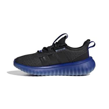 Imagem de adidas Tênis infantil unissex Kaptir 4.0, preto/azul lúcido/azul fusion, 13 Little Kid
