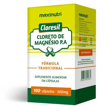 Imagem de Cloresil (cloreto De Magnésio P.a) Maxinutri 100 Cápsulas