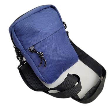 Imagem de Shoulder Bag Preto Mini Everbags Bolsa Tira Colo Necessaire Pochete Viagem Everbags azul