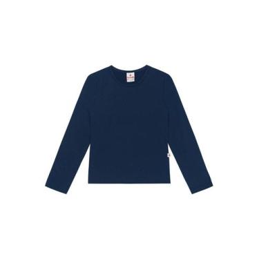 Imagem de Camiseta infantil unissex térmica pesado Brandili, 1, Azul