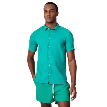 Imagem de Camisa Manga Curta Linho Tinturado Reserva-Masculino