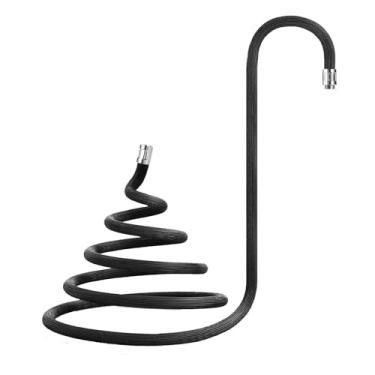 Imagem de Mangueira de aerógrafo de 1,8 m – 1/20.3 cm Conexões padrão Mangueira de ar trançada de nylon para kit de compressor de aerógrafo – Tubo de ar flexível e durável com conector rápido para a maioria das