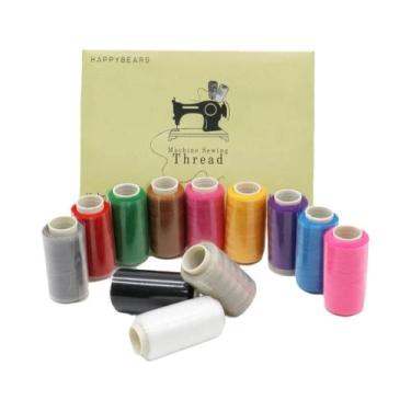 Imagem de Linha De Costura, Tricô E Bordado Multicolorida Grande Para Acessórios