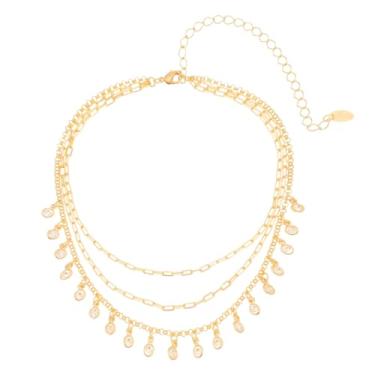 Imagem de TORNOZELEIRA PIUKA 3 VOLTAS MALU ZIRCONIA FOLHEADA A OURO 18K