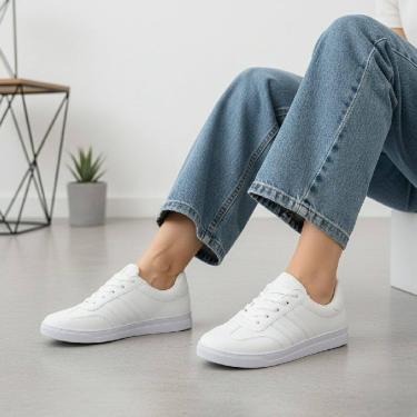 Imagem de Tênis Feminino Branco Numeração Especial Dom&Amazona Verza