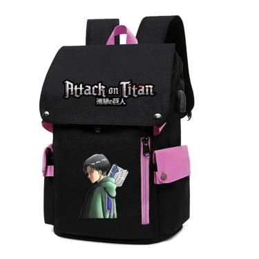 Imagem de Mochila escolar Attack on Titan Anime para crianças