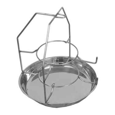 Imagem de RNXRZANK Cesto para Cinzas de Carvão para Churrasco, Acessórios Versáteis para Grelhar, Bandeja para Presentes, Substituição de Bandeja em aço Inoxi, Altura 32.5 Cm