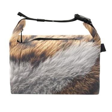 Imagem de STAYTOP Lancheira Tiger Texture com fivela de alça, lancheira isolada para meninos e meninas, lancheira térmica para trabalho escolar