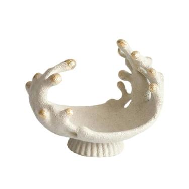 Imagem de Dynwave Bandeja para perfumes, prato para bijuterias, prato moderno para joias, original, decoração charmosa para quarto, para relógios, pulseiras, 26x22.5cn