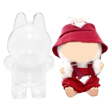 Imagem de IMMER LIEBEN Protective Case with Red Clothes HD Transparent Display Case Thickened Material Protector Against Drops and Dust Waterproof While Maintaining Crystal-Clear Clarity, Standing (No Doll)