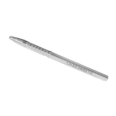 Imagem de ZEZEFUFU Relógio de aço de 0,7 a 1,4 mm com calcador de ponteiros, ferramenta de ajuste, instalador de agulha, Prata, 11#