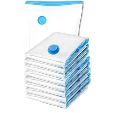 Imagem de Conjunto De Sacos De Armazenamento A VáCuo Para Bagagem – OrganizaçãO De Roupas E GestãO Do Guarda-Roupa(7,Bomba Elétrica 110V)