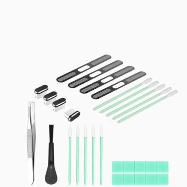 Imagem de Capa de porta USB C com plugue de poeira USB C, pacote com 4 capas de plugue de porta de carregamento tipo C com capa de alto-falante compatível com iPhone 15/15 Pro/iPhone 16/16 Plus/16 Pro/16 Pro