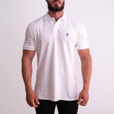Imagem de Camisa Polo R L Clássica Masculina Branca-Masculino