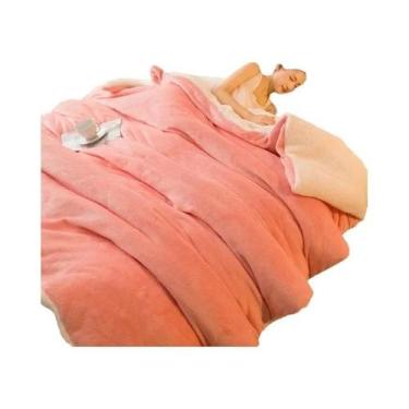 Imagem de Cobertor De Lã Dupla Face Tamanho Queen, Quente Para Inverno, Capa De 