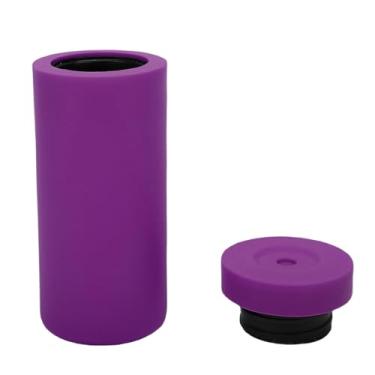 Imagem de Pssopp Garrafa de Aperto de Sabão de Silicone, Fácil de Recarregar Anti-queda Multifuncional Macio Dispensador de Sabão para Máquina de Lavar Louça Garrafa Dividida para Cozinha de (Roxa)