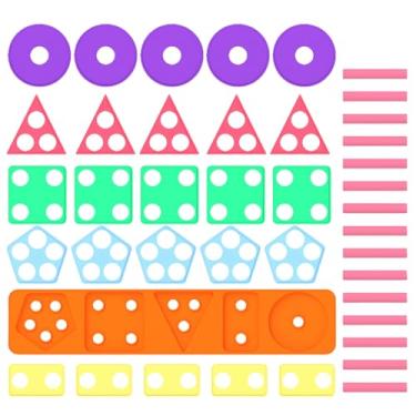 Imagem de Brinquedo Educativo De Empilhar Formas Para Crianças - Empilhador Educativo de Silicone para Crianças,Brinquedo de Empilhamento e Encaixe de Formas para | para Casa Escola Jardim de Infância