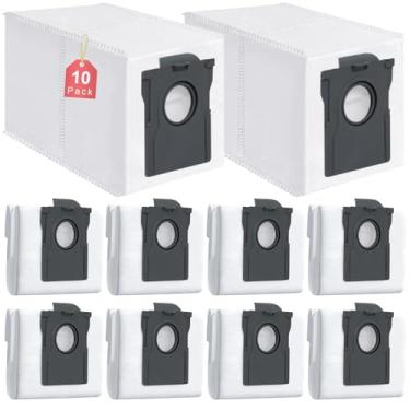 Imagem de Pacote com 10 sacos de pó compatíveis com aspirador de pó Dreame X30 Ultra / X40 Ultra / L10s Pro Ultra Robot