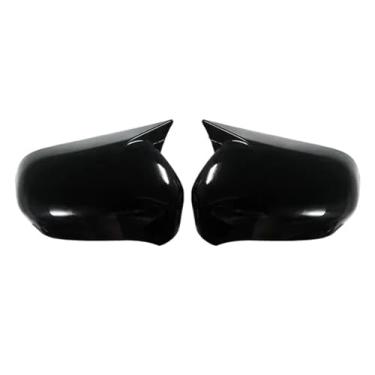 Imagem de Capas de asa para Civic 8Th 2005-2011 capa de espelho lateral retrovisor de carro tampa de asa capa de porta externa adesivo de moldura de acabamento externo capa traseira (padrão de fibra de carbono)