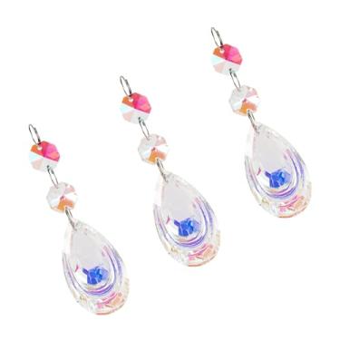 Imagem de Spritewelry Apanhador de sol de cristal, apanhador de brilho solar de cristal transparente, prisma de arco-íris, prisma de lágrima, cristais pendurados, prismas para decoração de jardim e casa