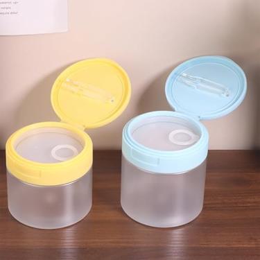 Imagem de 1 frasco de creme de algodão removedor de maquiagem de 250 ml, loção corporal, frasco para esfregar, máscara de cabelo, recipiente cosmético, garrafa dispensadora portátil de viagem