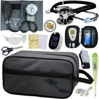 Imagem de Kit Enfermagem Aparelho Pressão Esteto Frete Grátis Promocao - Love Sa