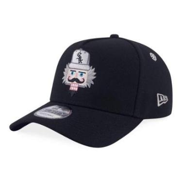 Imagem de BONE NEW ERA 9FORTY A-FRAME SNAPBACK CHICAGO WHITE SOX MLB PRETO-Masculino