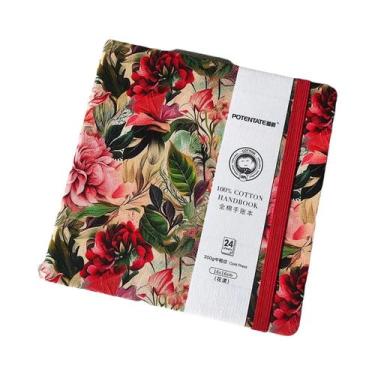 Imagem de Caderno De Papel 100% Algodão Para Aquarela, 24 Folhas, 10x10cm, 9x14c