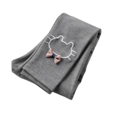 Imagem de Leggings De Algodão Para Meninas, Estilo Skinny Com Padrão De Desenho 