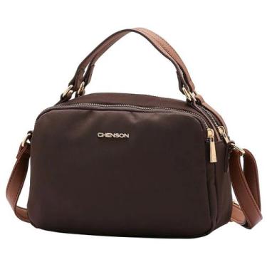 Imagem de Bolsa Feminina Transversal Clássica Versátil Chenson, Cafe, UN
